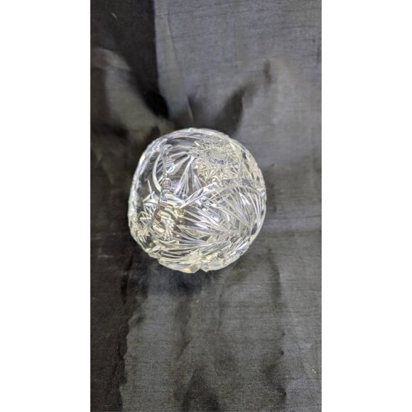 Rare Vintage Crystal ball side sitting pinwheel  ashtray - Picture 6 of 10